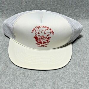 Lady Luck Casino Trucker Hat Mad Money Jester Joker Las‎ Vegas NV Snapback Cap
